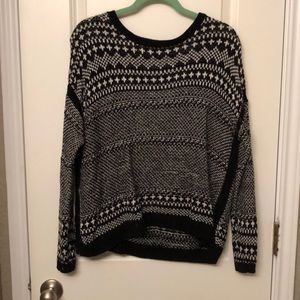 Black and white sweater